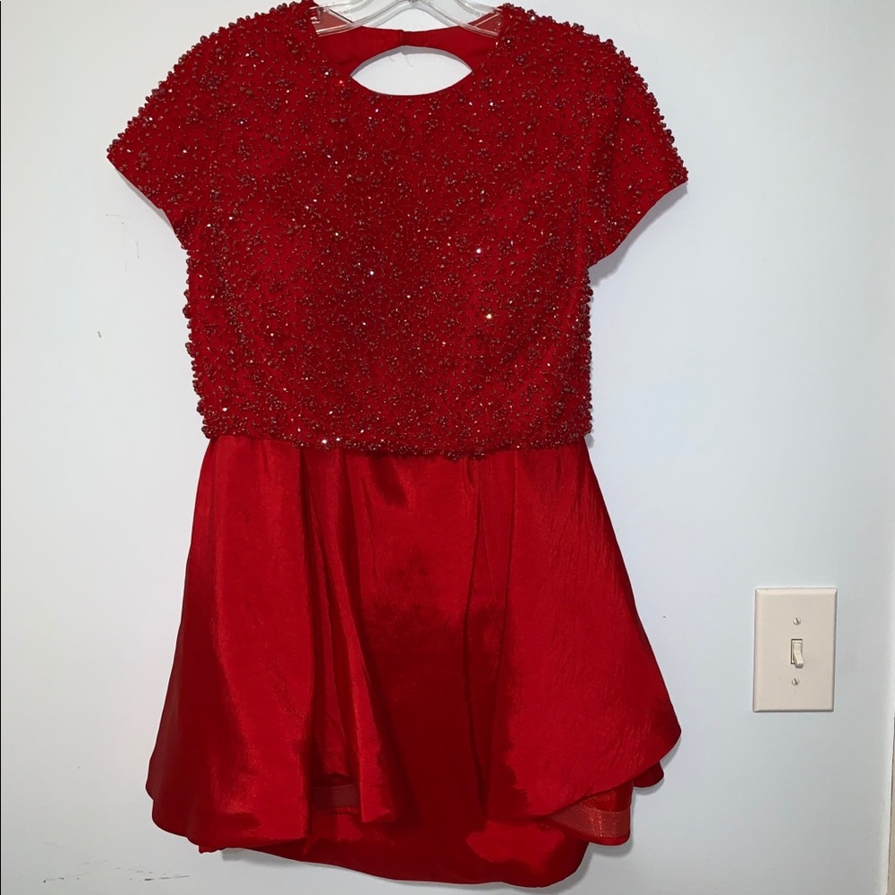Sherri Hill Red Homecoming Dress